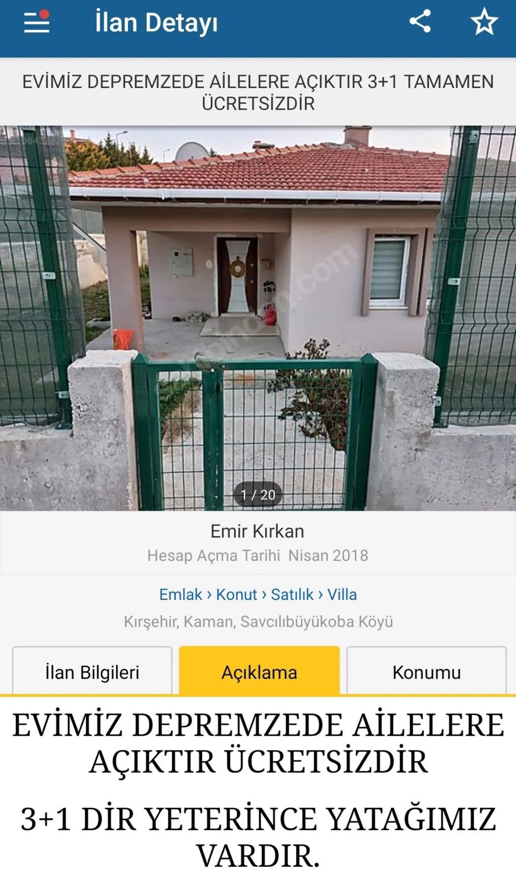 İnternet sitelerinde duygulandıran ev ilanları: Kiralık konutlar ücretsiz olarak değiştirildi