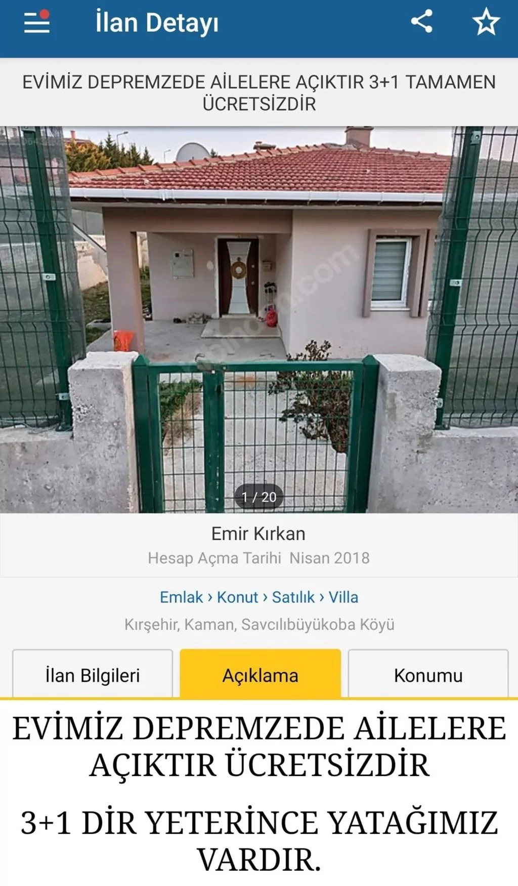 İnternet sitelerinde duygulandıran ev ilanları: Kiralık konutlar ücretsiz olarak değiştirildi