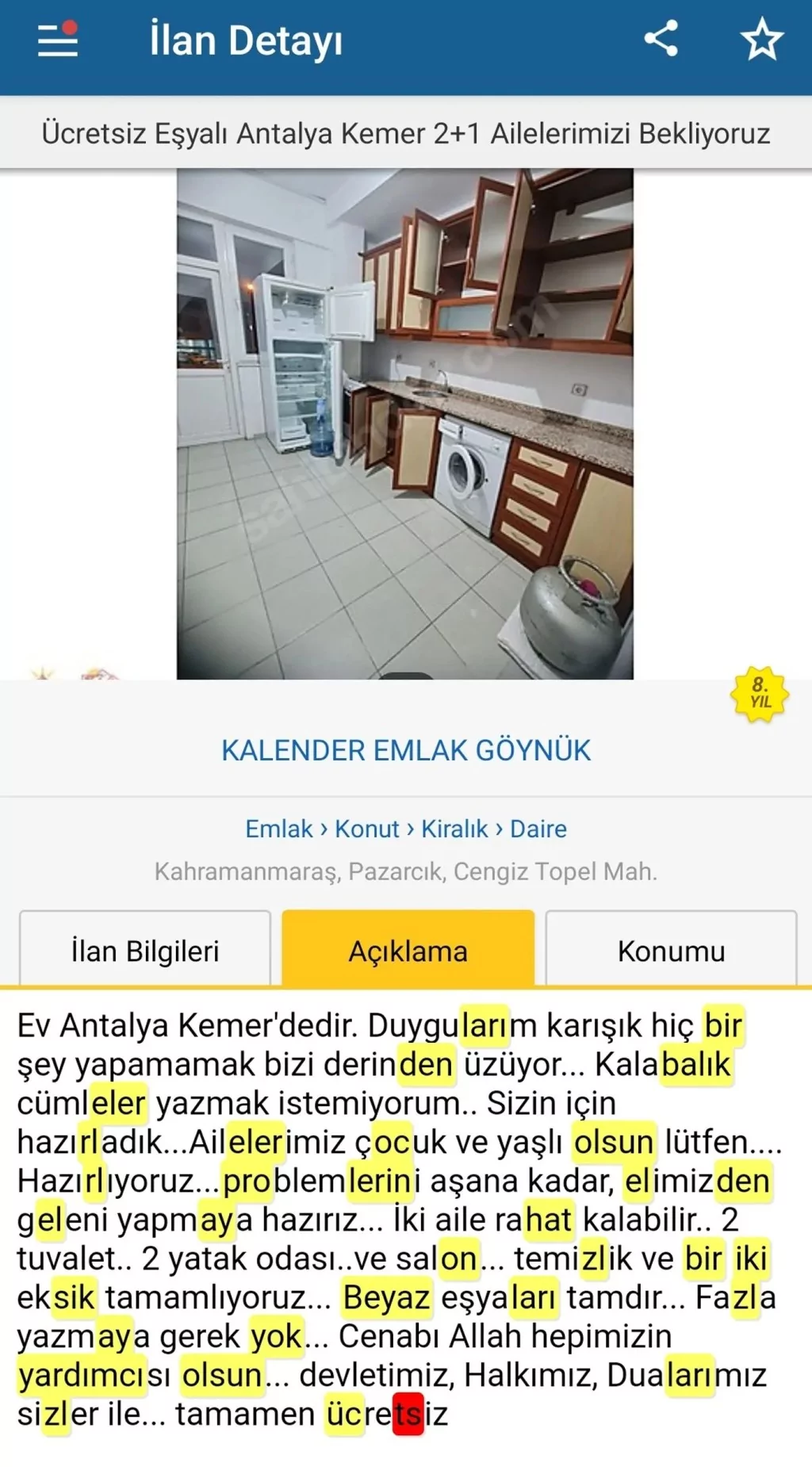 İnternet sitelerinde duygulandıran ev ilanları: Kiralık konutlar ücretsiz olarak değiştirildi
