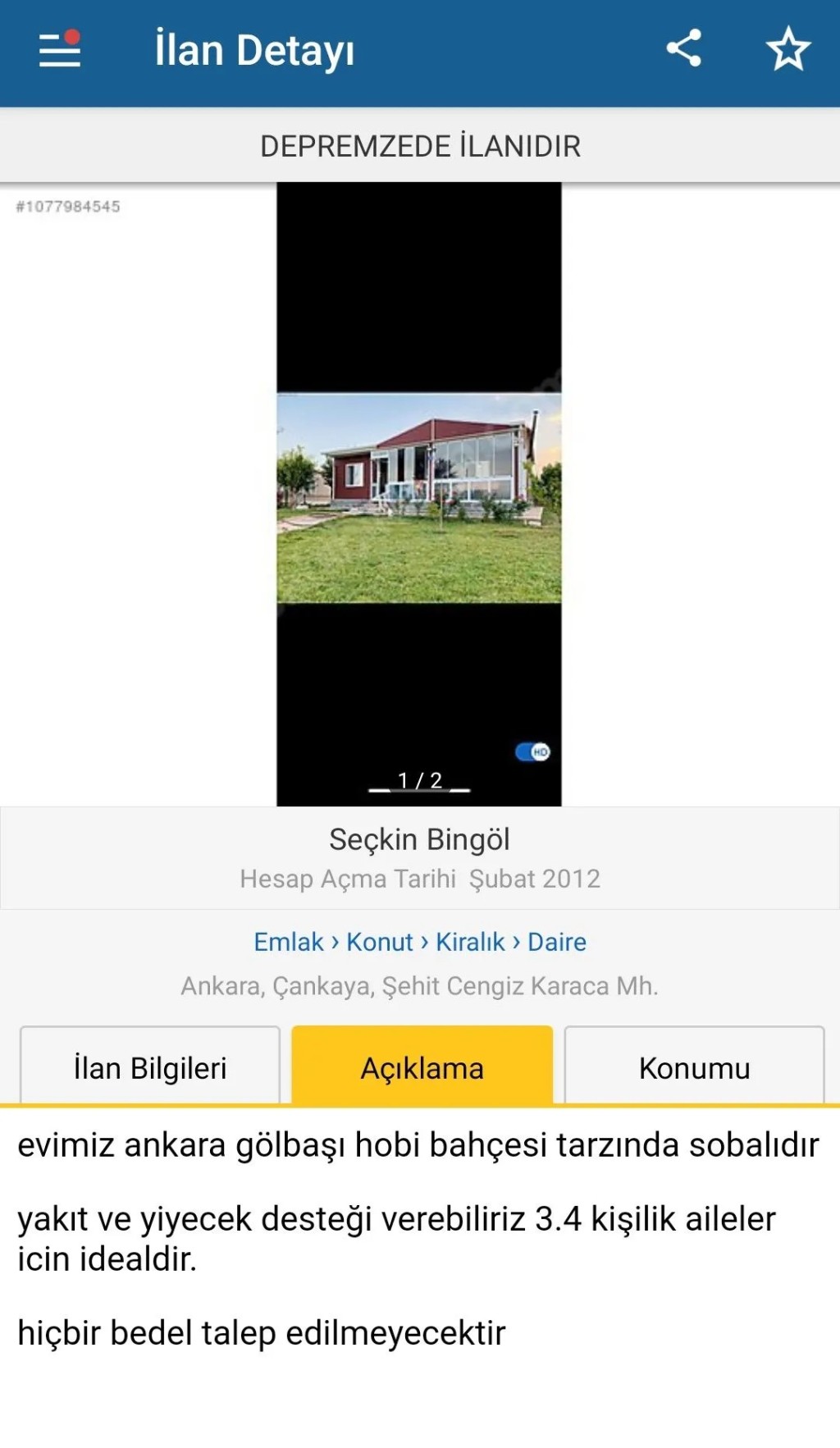 İnternet sitelerinde duygulandıran ev ilanları: Kiralık konutlar ücretsiz olarak değiştirildi