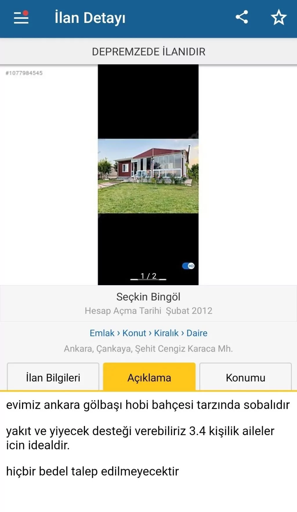 İnternet sitelerinde duygulandıran ev ilanları: Kiralık konutlar ücretsiz olarak değiştirildi