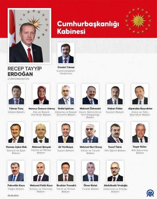 Erdoğan yeni kabineyi açıkladı