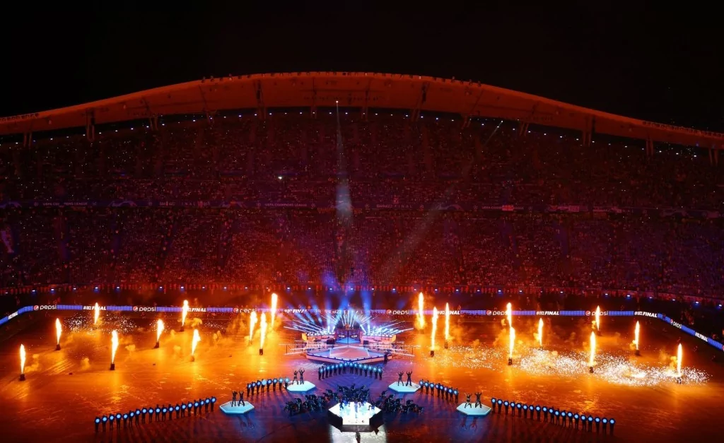 İstanbul'daki tarihi Şampiyonlar Ligi finali öncesinde görsel şölen