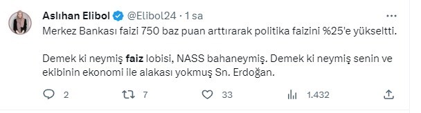 Merkez Bankası'nın faiz artırımı kararı sosyal medyada gündem oldu