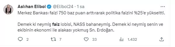 Merkez Bankası'nın faiz artırımı kararı sosyal medyada gündem oldu
