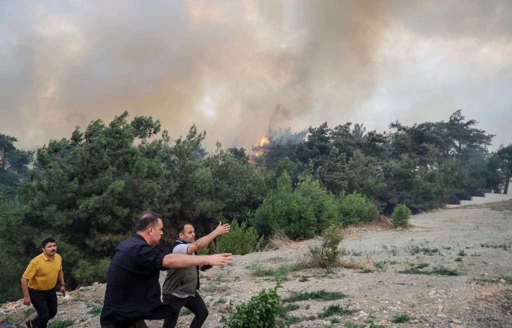 Bursa'da orman yangınından kahreden görüntüler...