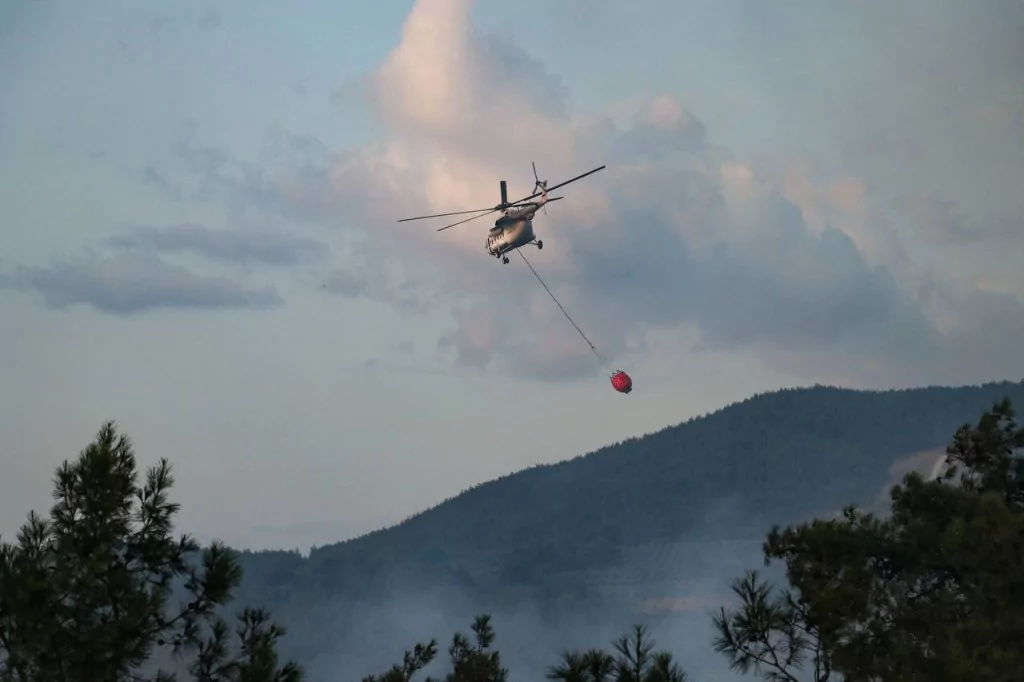 Bursa'da orman yangınından kahreden görüntüler...