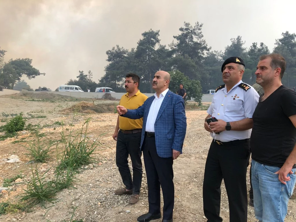 Bursa'da orman yangınından kahreden görüntüler...