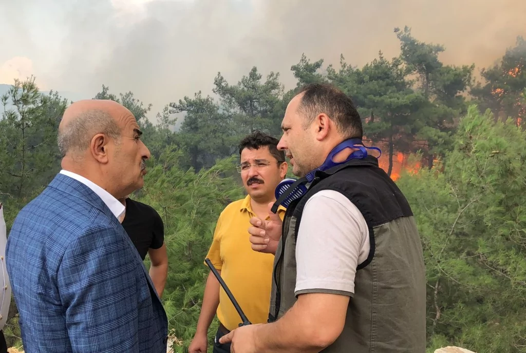 Bursa'da orman yangınından kahreden görüntüler...