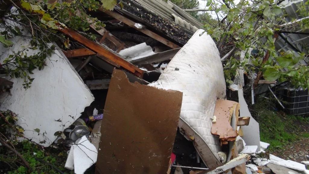 Bursa'da selden geriye kalan yıkımlar...