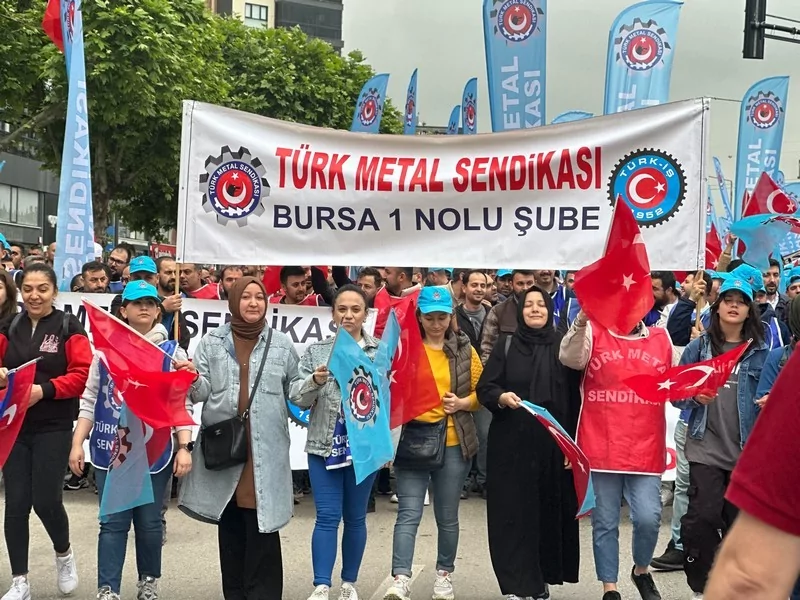 Bursa'da coşkulu 1 Mayıs!
