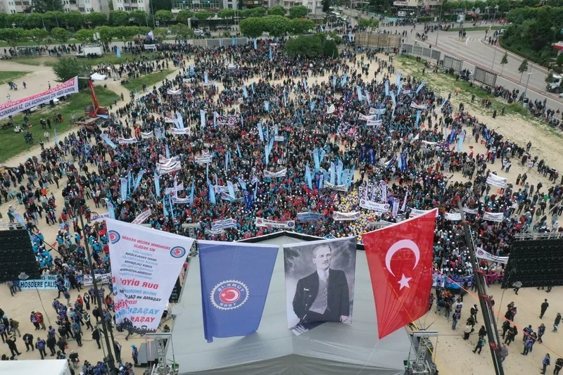 Bursa'da coşkulu 1 Mayıs!