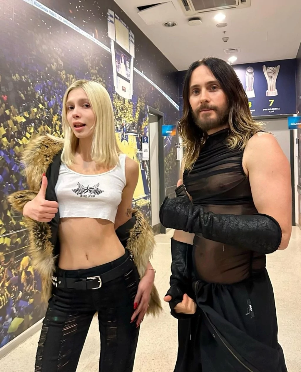 Aleyna Tilki ve Jared Leto yan yana