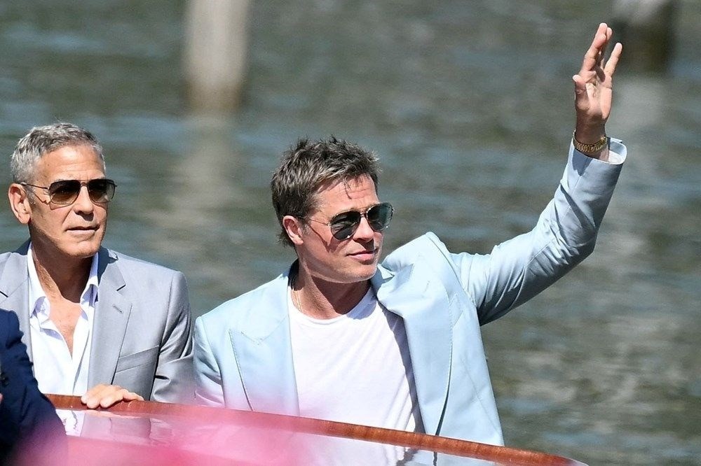 Brad Pitt ile George Clooney ayrı düştü