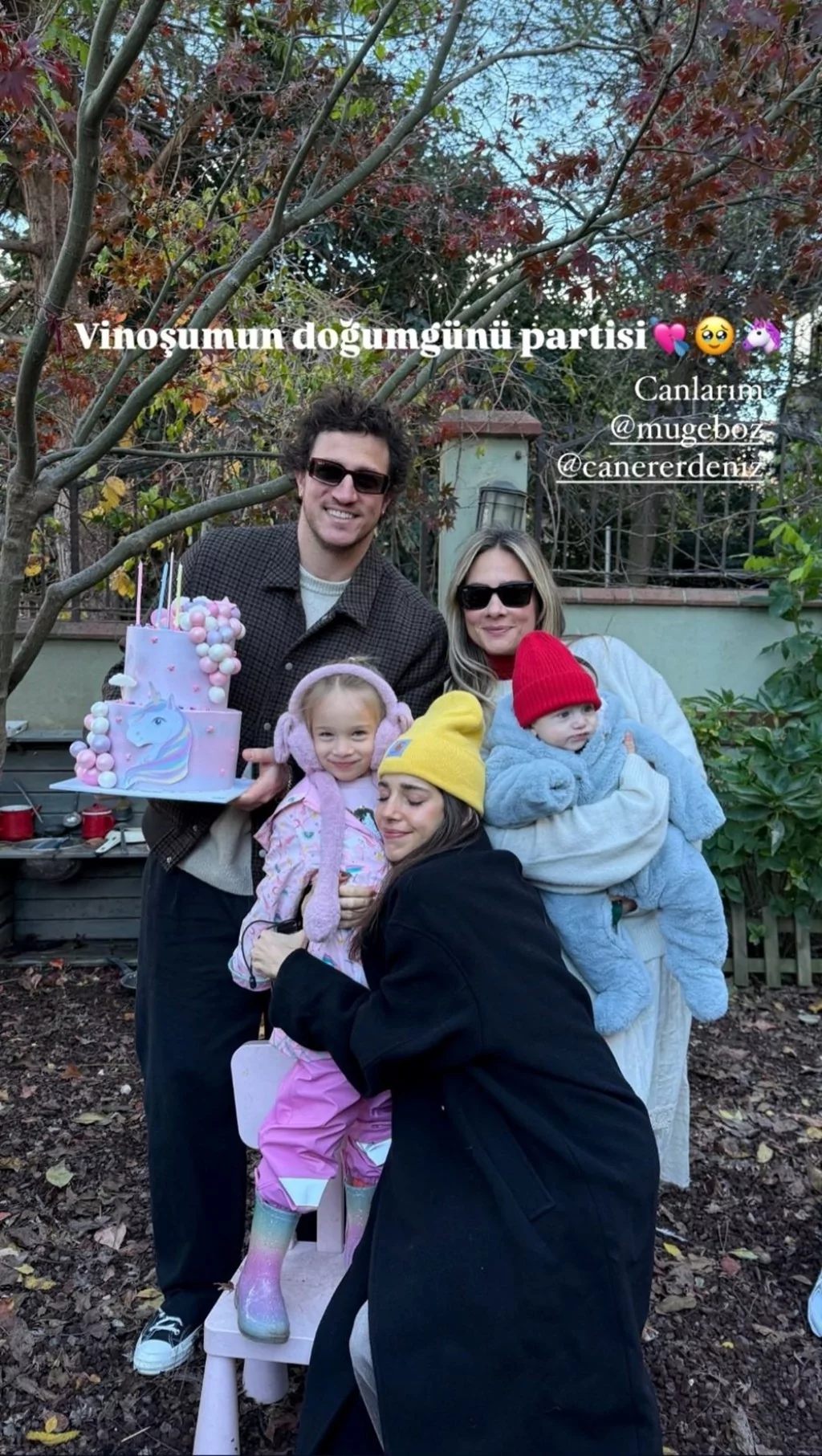 Müge Boz ve Caner Erdeniz'in kızı Vina 5 yaşında