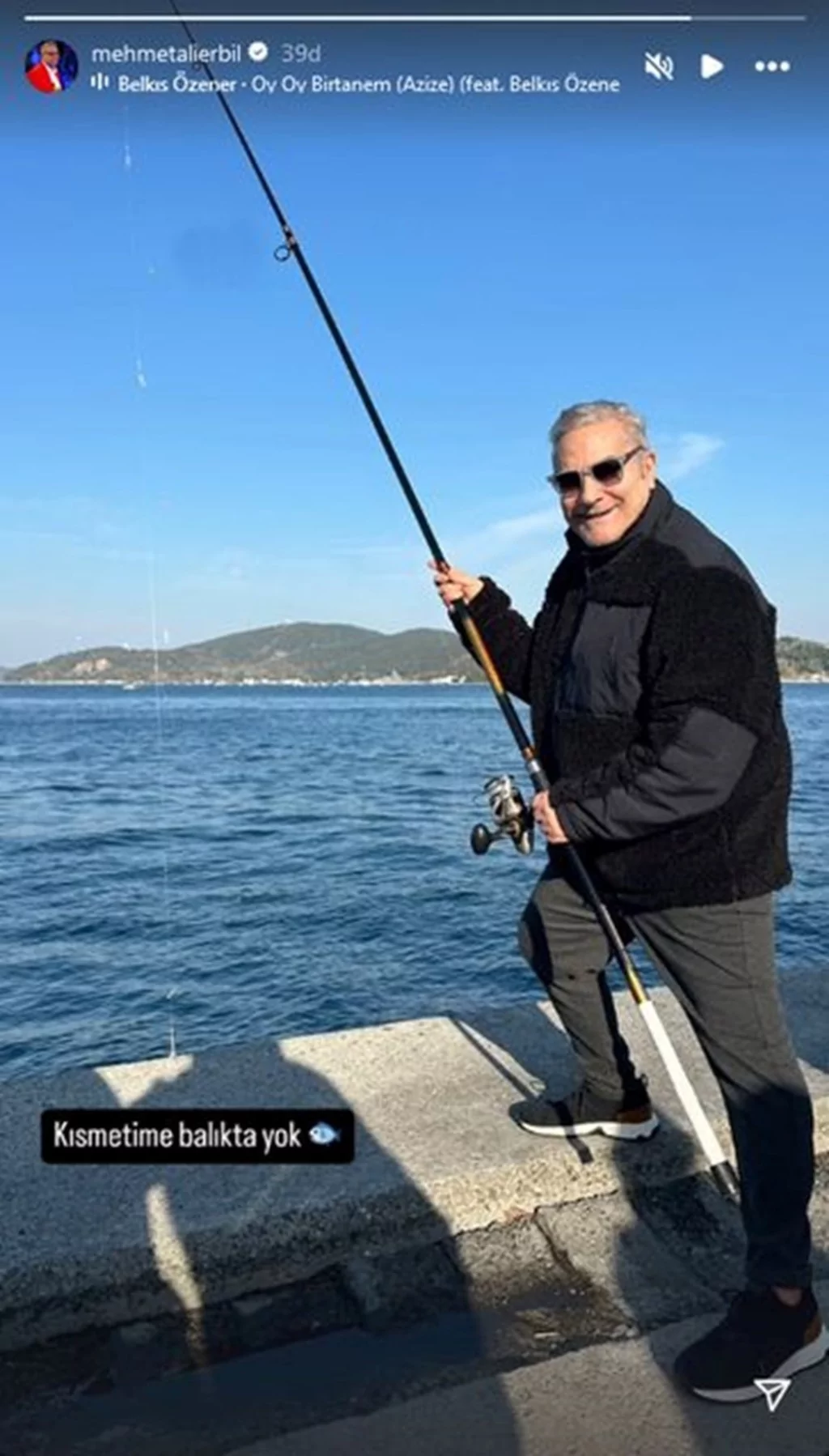 Ev hapsi kaldırılan Mehmet Ali Erbil balığa çıktı!