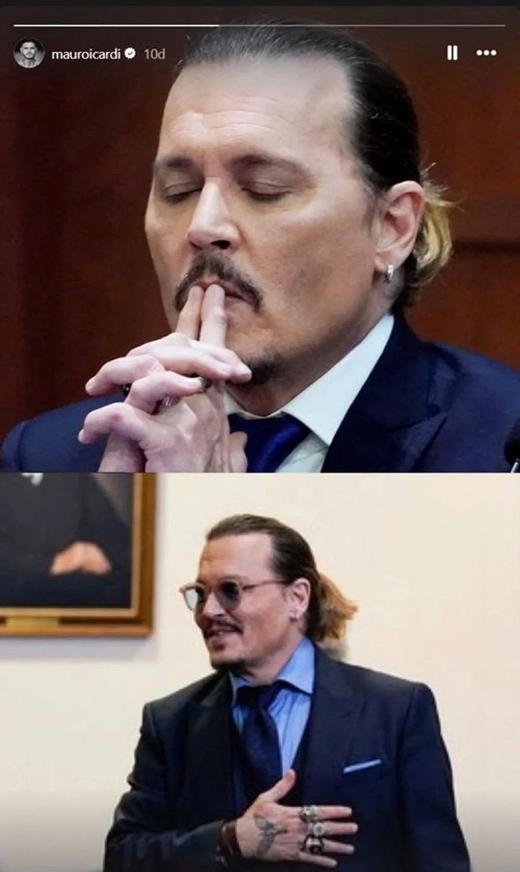 Icardi boşanma sürecine  Johnny Depp'li gönderme yaptı