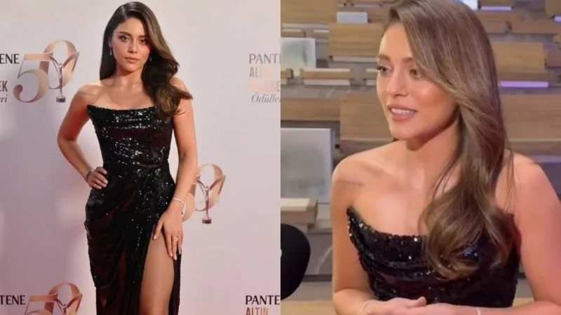 Sıla Türkoğlu'nun ödül törenindeki elbisesi dudak uçuklattı