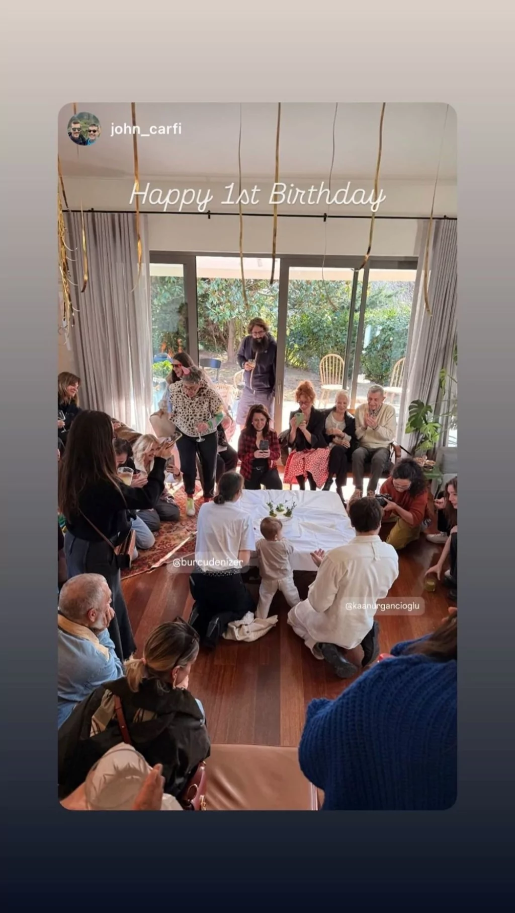 Kaan Urgancıoğlu'nun oğlu Ardıç 1 yaşına bastı