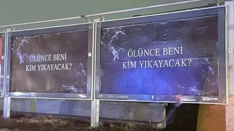 "Ölünce beni kim yıkayacak?" afişlerinin sırrı belli oldu
