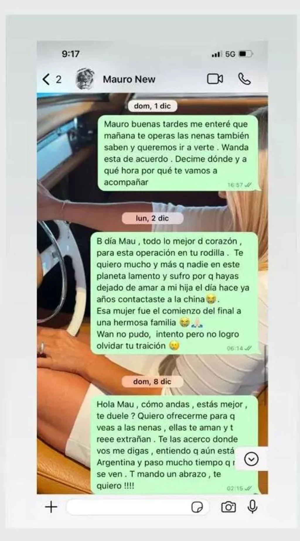 Wanda Nara, annesinin Icardi'ye attığı mesajları paylaştı