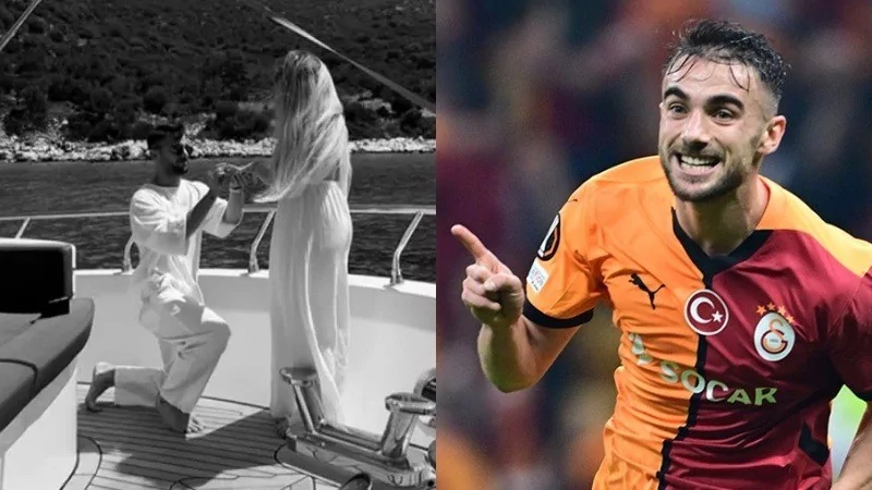 Galatasaraylı Yunus Akgün'den Tuğçe Alacaya evlilik teklifi