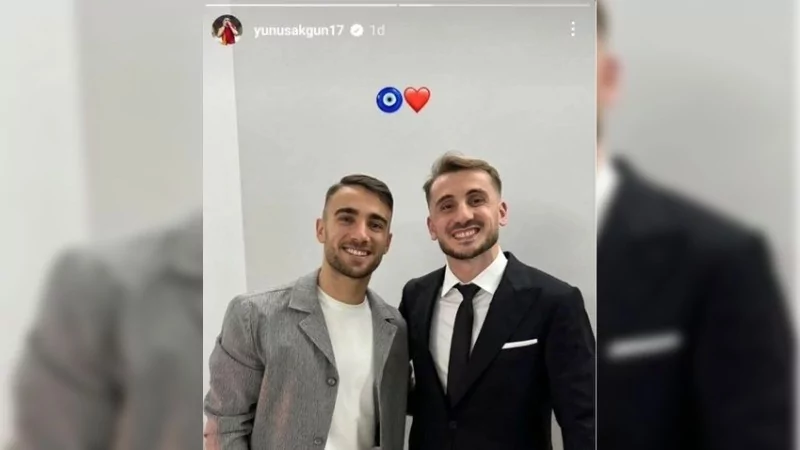 Galatasaraylı Yunus Akgün'den Tuğçe Alacaya evlilik teklifi