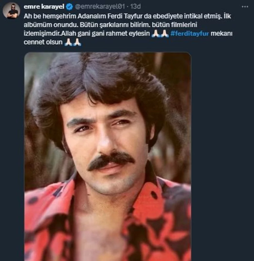 Ferdi Tayfur'un vefatı sonrası açıklamalar peş peşe geldi