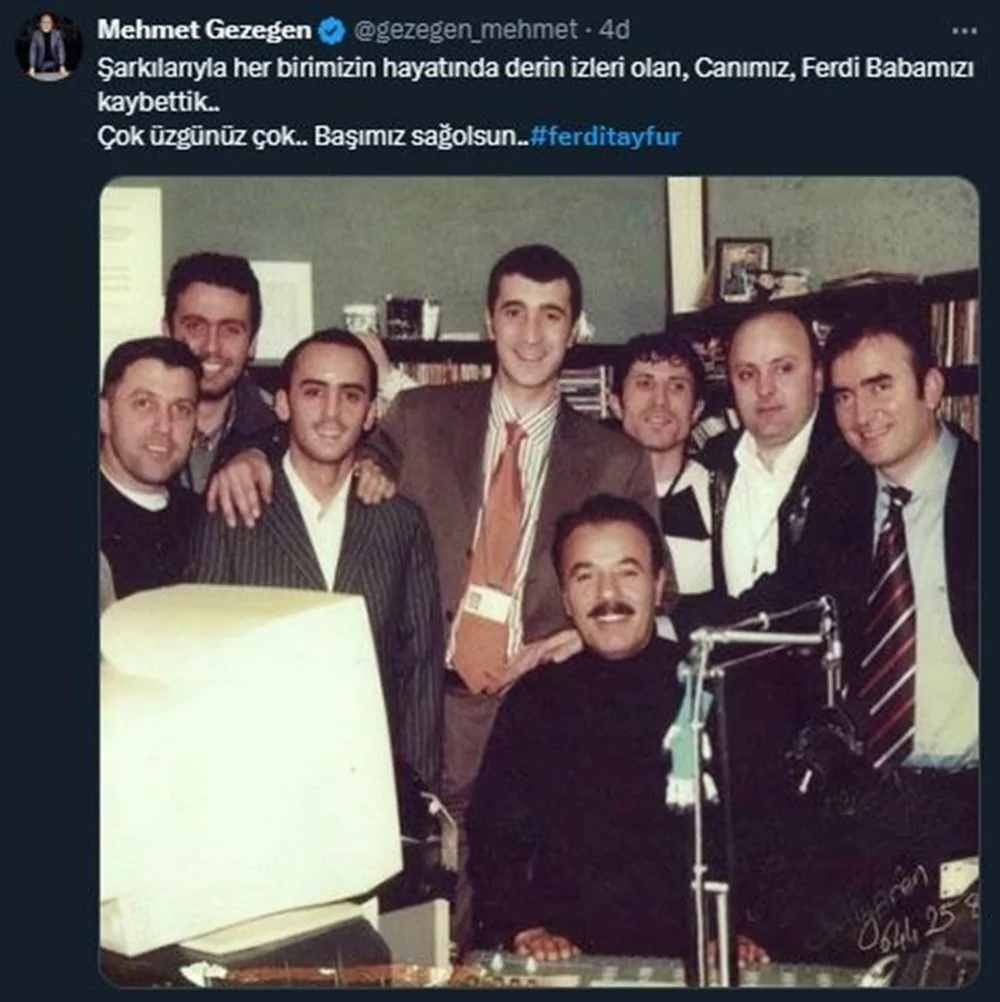 Ferdi Tayfur'un vefatı sonrası açıklamalar peş peşe geldi