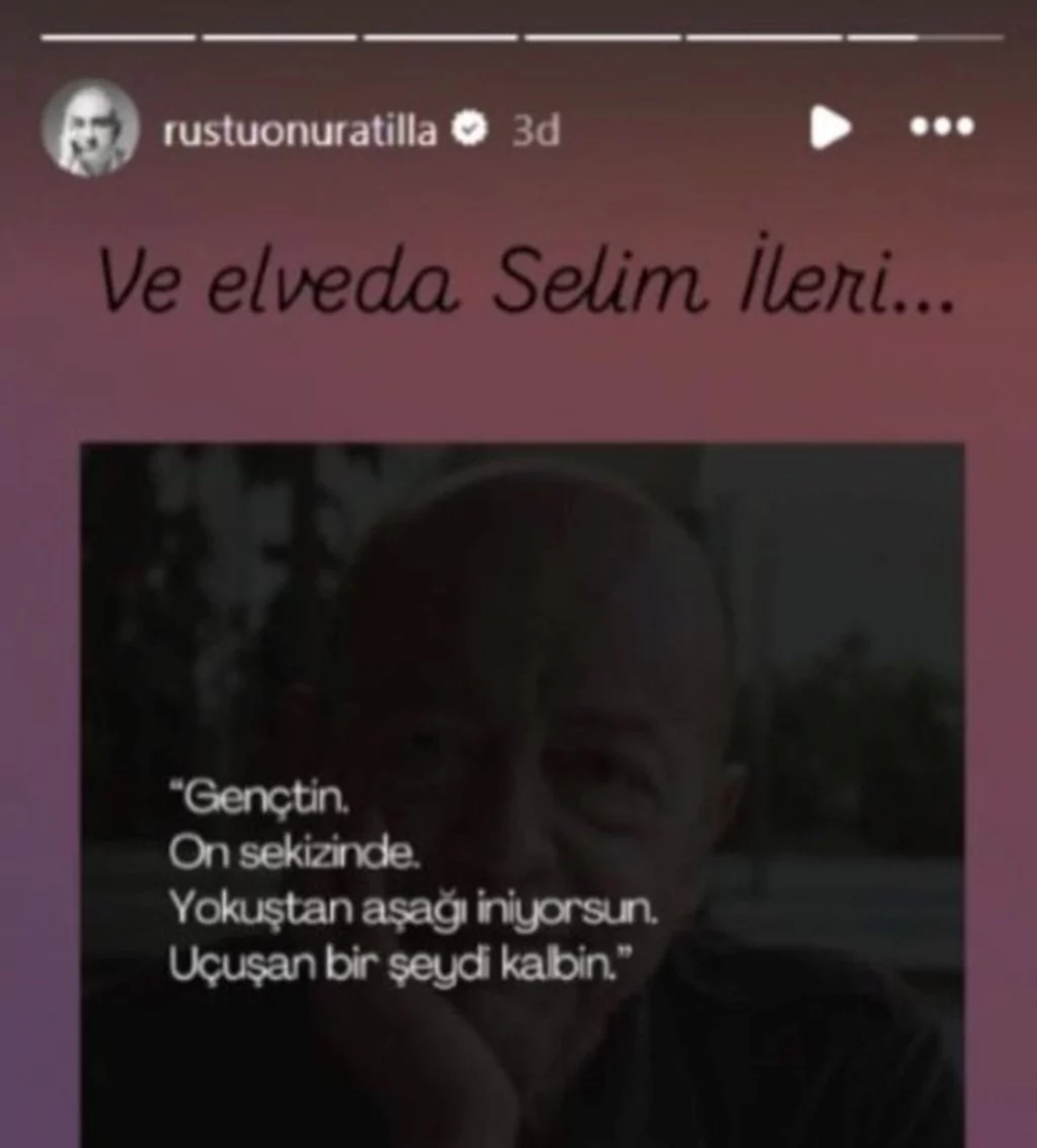 Selim İleri'ye veda: Kalbim sızlıyor