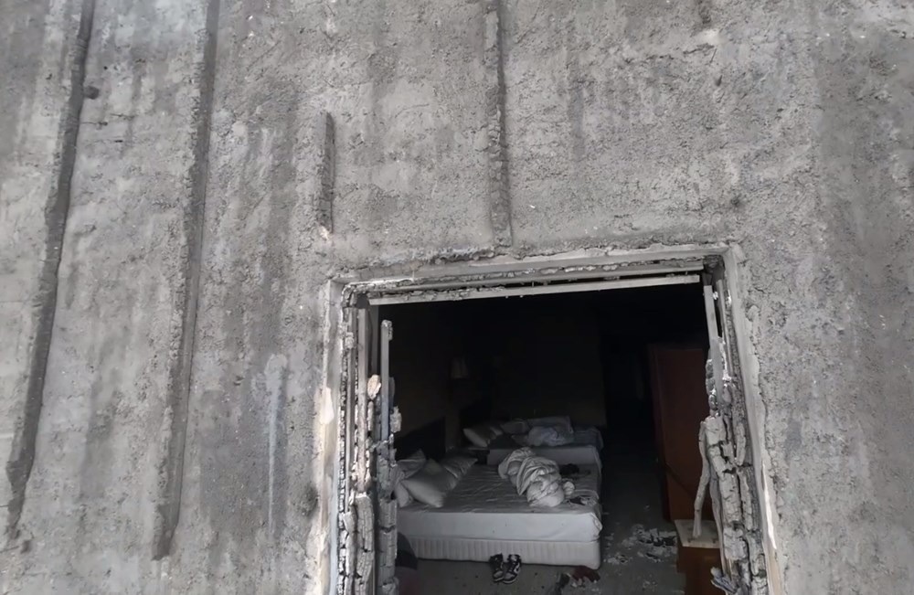 Kartalkaya'daki yangın faciasının yaşandığı otelin içi drone ile görüntülendi