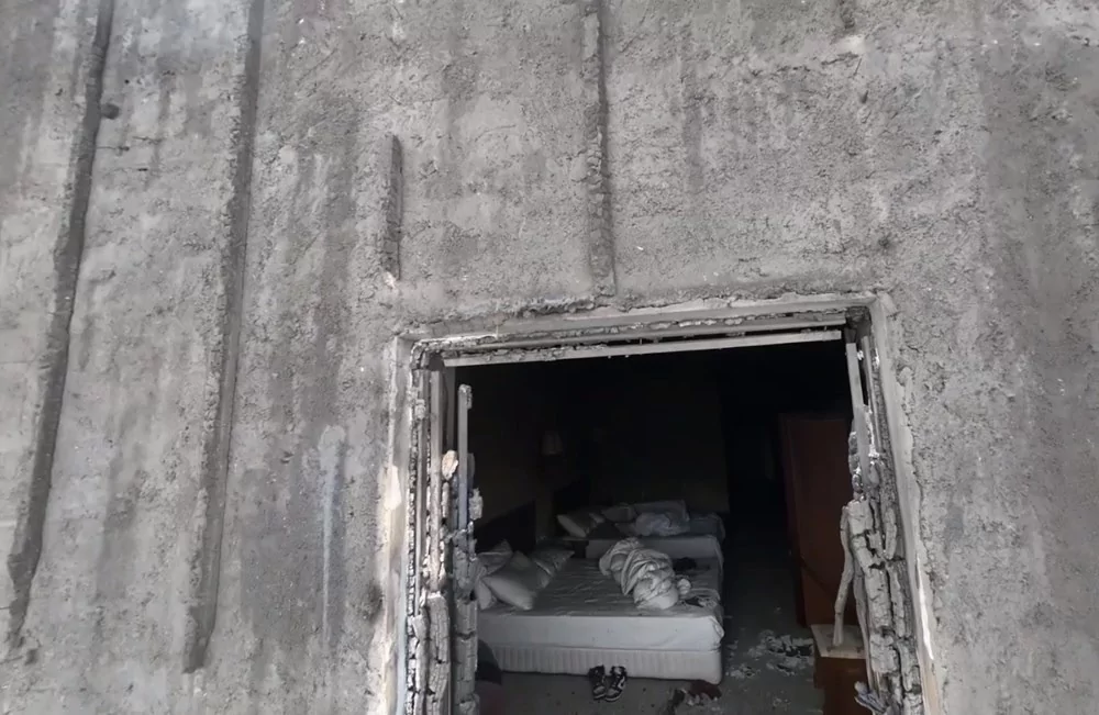 Kartalkaya'daki yangın faciasının yaşandığı otelin içi drone ile görüntülendi