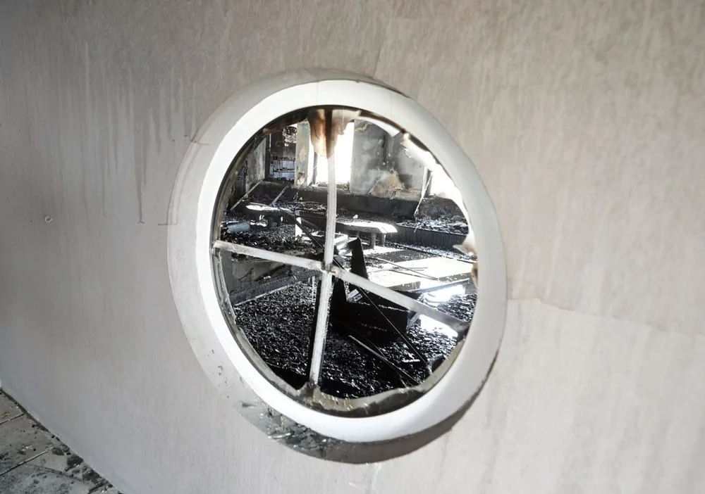 Kartalkaya'daki yangın faciasının yaşandığı otelin içi drone ile görüntülendi