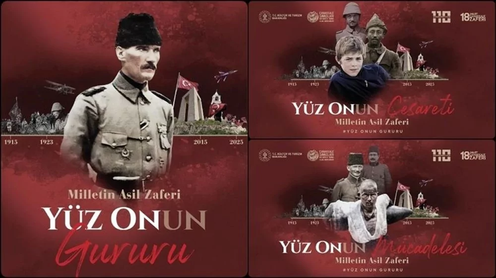 Çanakkale Zaferi'nin 110. yılı! "Yüz onun"