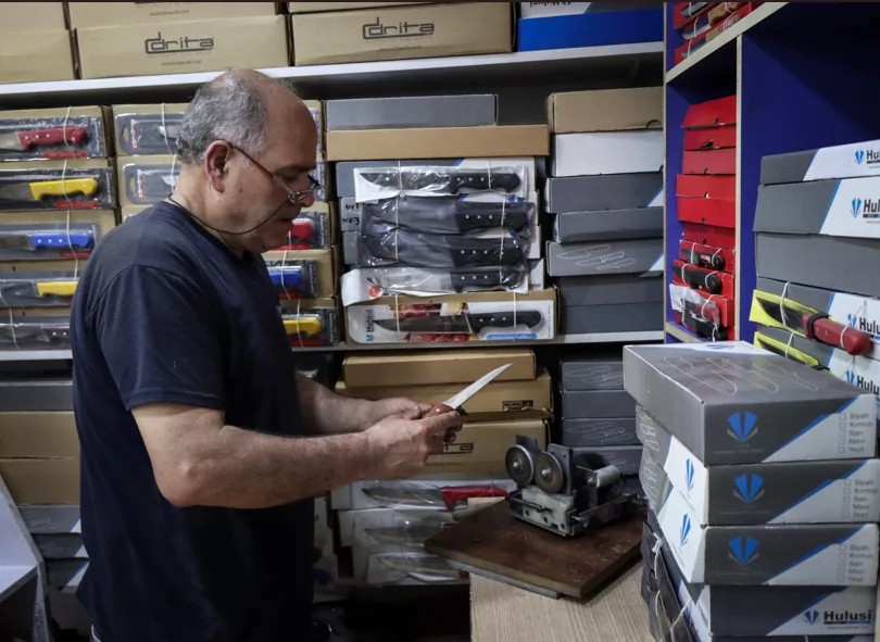 Bursa bıçağı üreticilerinin Kurban Bayramı öncesi yoğun mesaisi!