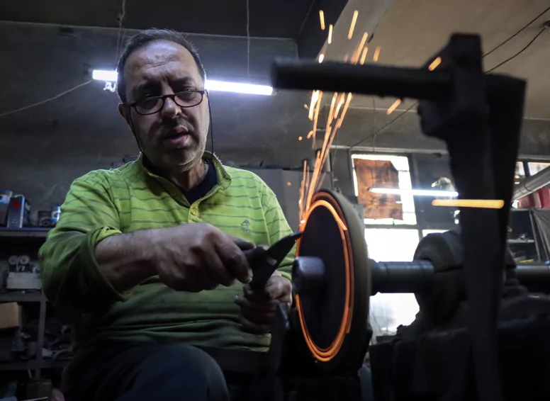 Bursa bıçağı üreticilerinin Kurban Bayramı öncesi yoğun mesaisi!