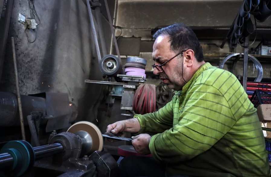 Bursa bıçağı üreticilerinin Kurban Bayramı öncesi yoğun mesaisi!