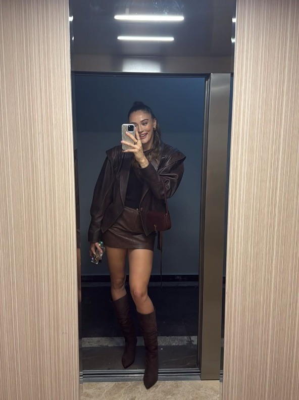 Zehra Güneş'in asansör pozları gündem oldu