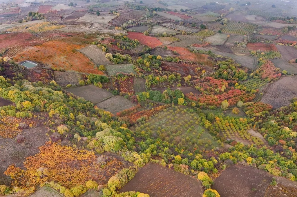 Bursa İnegöl'de sonbahar büyüledi