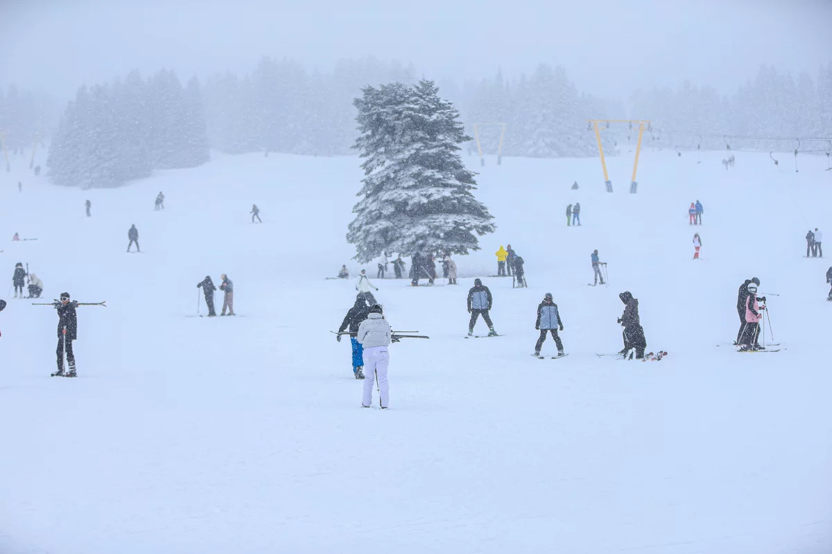Uludağ'da kar kalınlığı 1,5 metreye yaklaştı