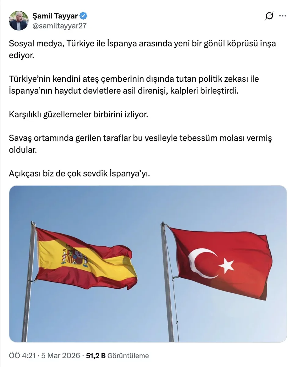 Sanchez'in Trump'a resti sosyal medyada Türkiye-İspanya dostluğu doğurdu