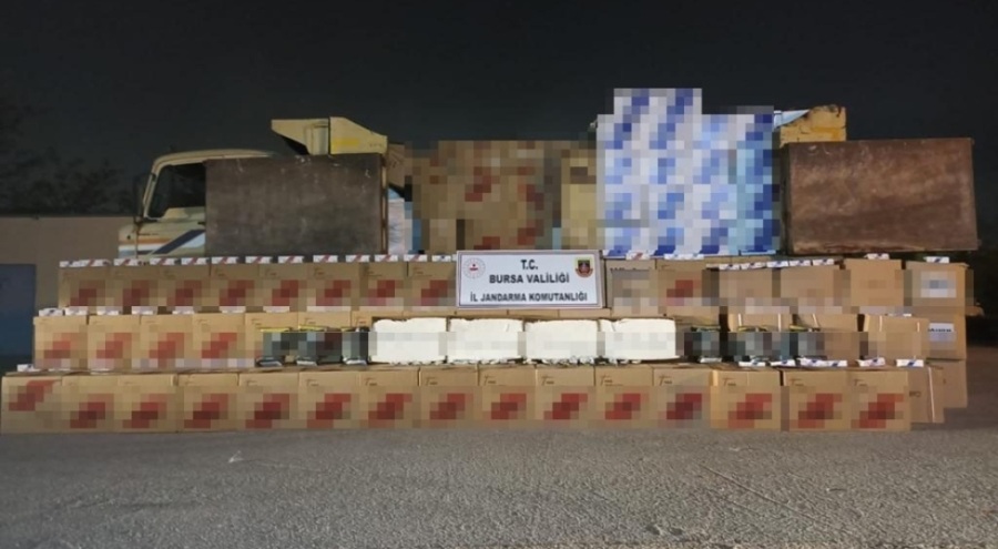 Bursa'da 1 milyon liralık kaçak tütün ele geçirildi