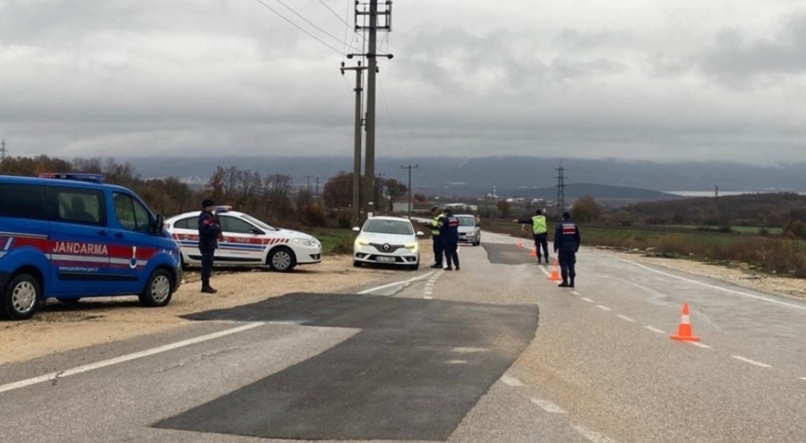 Bursa'da jandarma iş başında