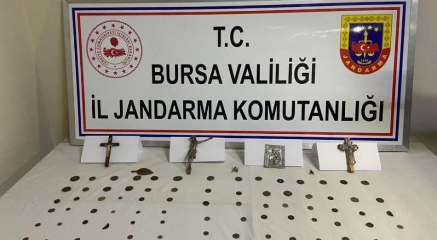 Bursa'da jandarmadan tarihi eser kaçakçılarına darbe