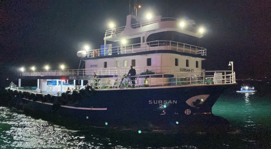 Sinop açıklarında kuru yük gemisinde yangın