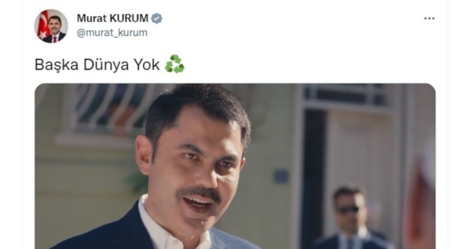 Bakan Murat Kurum'dan geri dönüşüme dikkat çeken paylaşım
