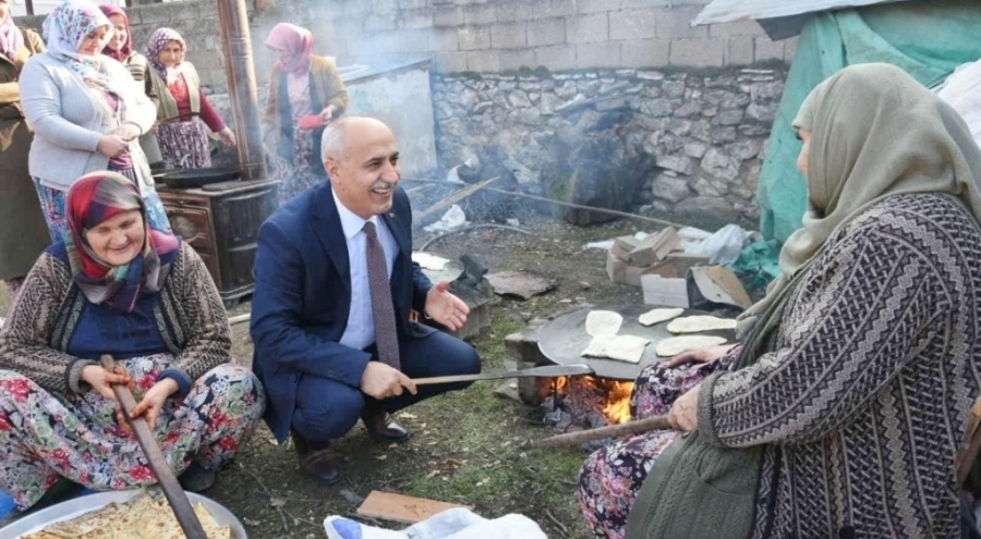 Bursa'da köylülerden başkana muhteşem karşılama