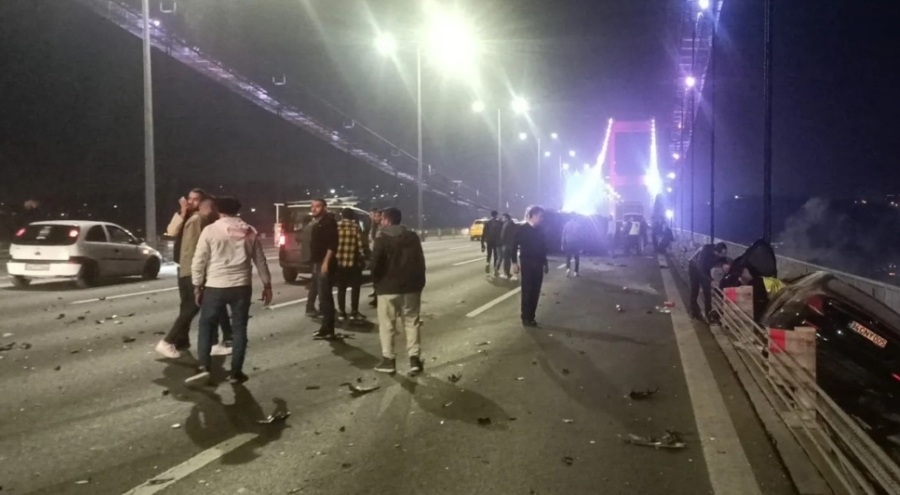 FSM Köprüsü'nde zincirleme kaza