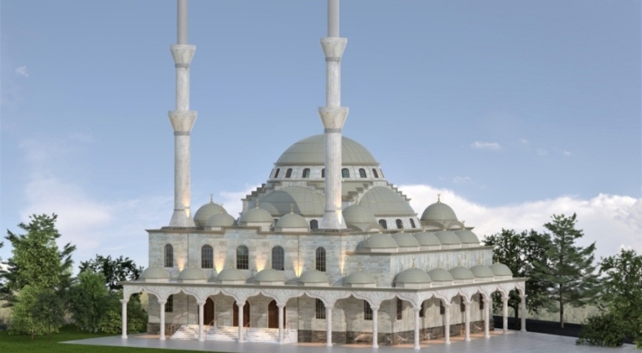 Bursa'da Yalıntaş Cami'nin temeli atıldı