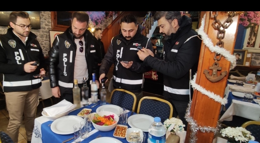 Bursa'da alkollü mekanlara yılbaşı denetimi